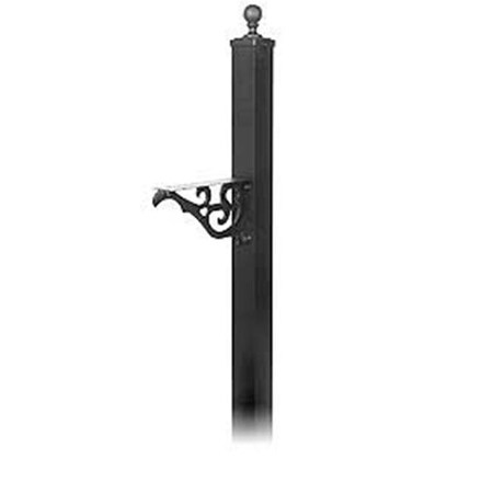 Salsbury Industries Salsbury Industries 4845BLK Decorative Mailbox Post Victorian In Ground Mounted - Black 4845BLK